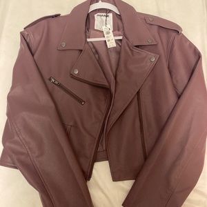 Cropped Moto Jacket